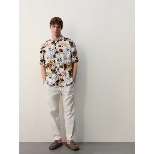 Reserved - Koszula comfort fit z wiskozy - wielobarwny ze sklepu Reserved w kategorii Koszule męskie - zdjęcie 186411905
