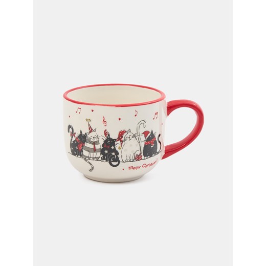 Sinsay - Kubek z motywem świątecznym - wielobarwny Sinsay One Size Sinsay