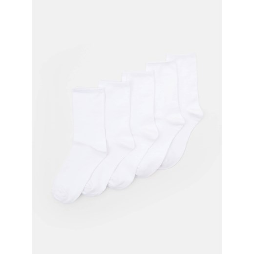 Sinsay - Skarpetki basic 5 pack - biały Sinsay 43/46 Sinsay