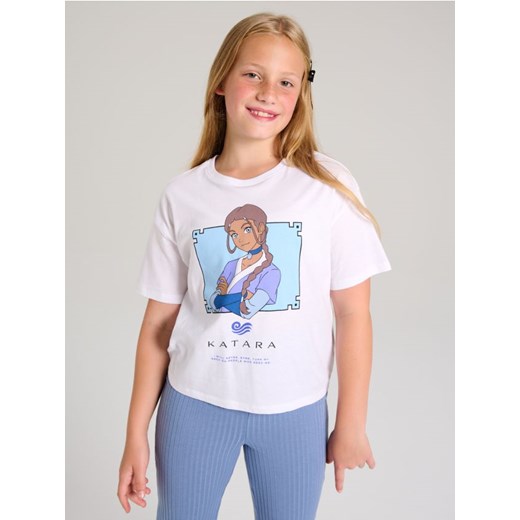 Sinsay - Koszulka z nadrukiem Avatar: The Last Airbender, Katara - biały ze sklepu Sinsay w kategorii Bluzki dziewczęce - zdjęcie 186413688