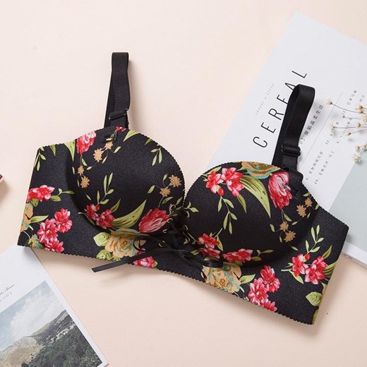 Biustonosz push-up z nadrukiem - A / 32 A / 32 ze sklepu Intimica.pl w kategorii Biustonosze - zdjęcie 186414815