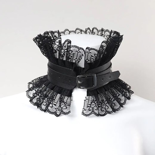 Choker z kołnierzem - Czarny Uniwersalny ze sklepu Intimica.pl w kategorii Naszyjniki - zdjęcie 186415689