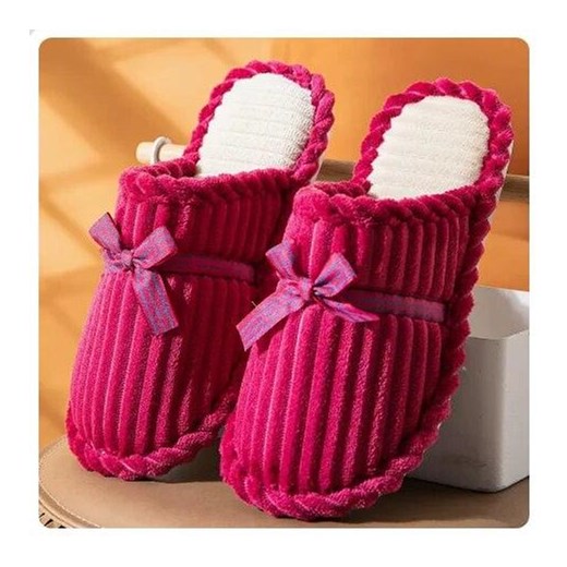 Kapcie domowe zakryte - Różowy 40 ze sklepu Intimica.pl w kategorii Kapcie damskie - zdjęcie 186418298