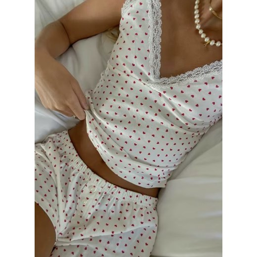 Komplet odzieży domowej - Biały S ze sklepu Intimica.pl w kategorii Piżamy damskie - zdjęcie 186419329