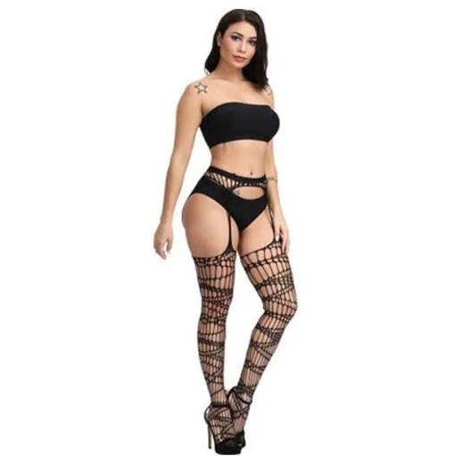 Ozdobne pończochy ze sklepu Intimica.pl w kategorii Pończochy - zdjęcie 186421468