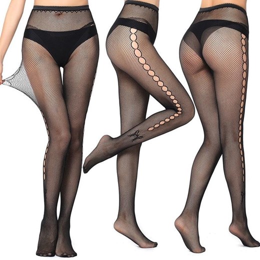 Rajstopy ze wzorem motyla - Uniwersalny ze sklepu Intimica.pl w kategorii Rajstopy - zdjęcie 186422419