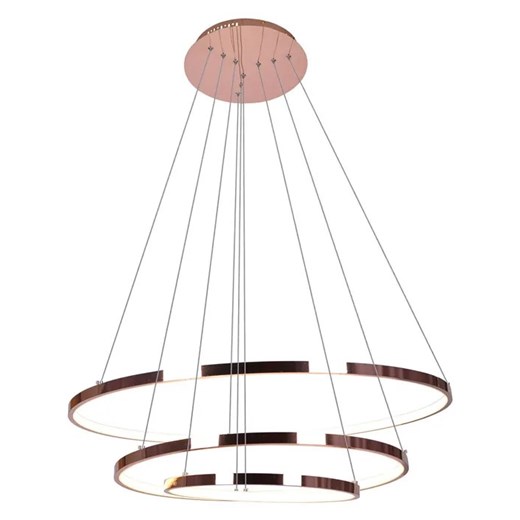 Złota lampa wisząca LED pierścienie - S041-Ondis ze sklepu Edinos.pl w kategorii Lampy wiszące - zdjęcie 186426409