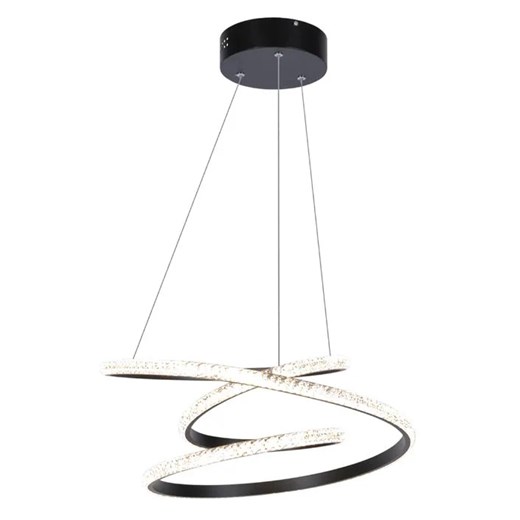 Czarna lampa wisząca LED wstęga - S042-Grifo ze sklepu Edinos.pl w kategorii Lampy wiszące - zdjęcie 186426415