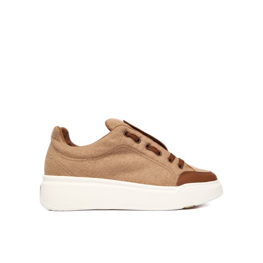 Sneakersy Max Mara Maxiwk 2524766012650 Brązowy ze sklepu eobuwie.pl w kategorii Buty sportowe damskie - zdjęcie 186426459