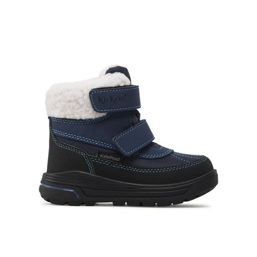 Śniegowce Kickers Kickbeddy 910760-30-10 M Granatowy ze sklepu eobuwie.pl w kategorii Buty zimowe dziecięce - zdjęcie 186426505