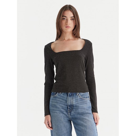Vero Moda Bluzka Kanva 10336088 Czarny Regular Fit ze sklepu MODIVO w kategorii Bluzki damskie - zdjęcie 186427207