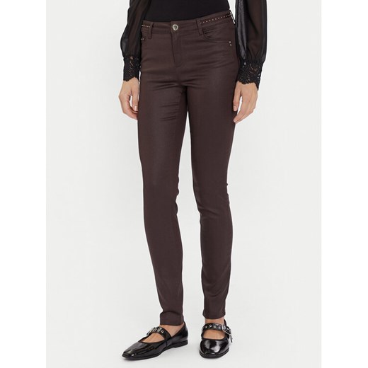 Morgan Jeansy 252-PALAO Brązowy Slim Fit ze sklepu MODIVO w kategorii Jeansy damskie - zdjęcie 186427239