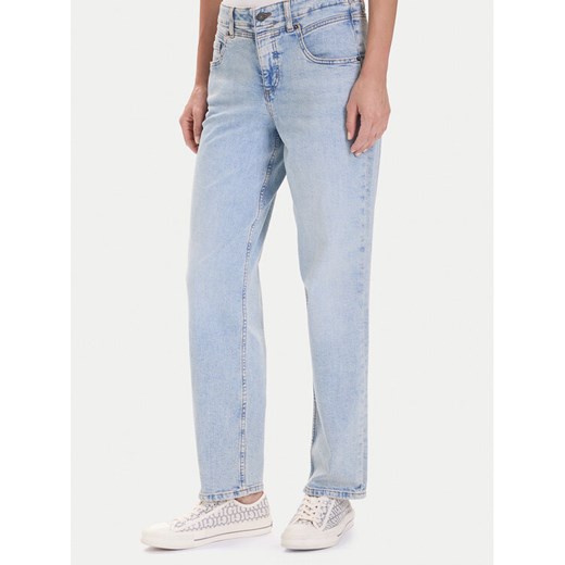 Guess Jeans Jeansy W5BA3O D0027 Niebieski Boyfriend Fit ze sklepu MODIVO w kategorii Jeansy damskie - zdjęcie 186429555