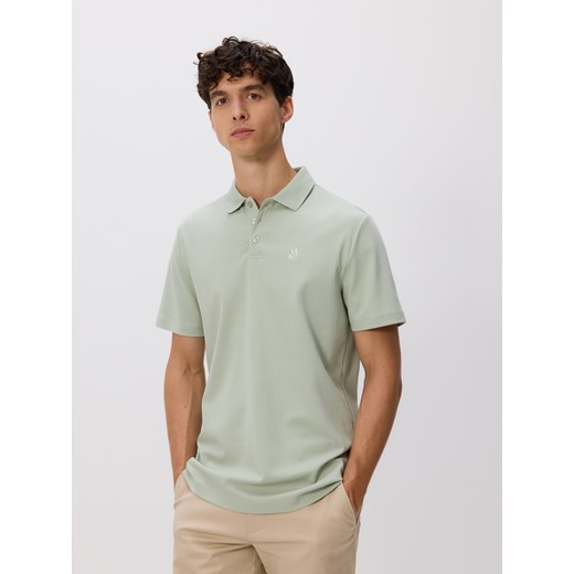Reserved - Koszulka polo regular fit - jasnozielony ze sklepu Reserved w kategorii T-shirty męskie - zdjęcie 186430109