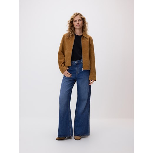 Reserved - Jeansy wide leg - niebieski ze sklepu Reserved w kategorii Jeansy damskie - zdjęcie 186430447