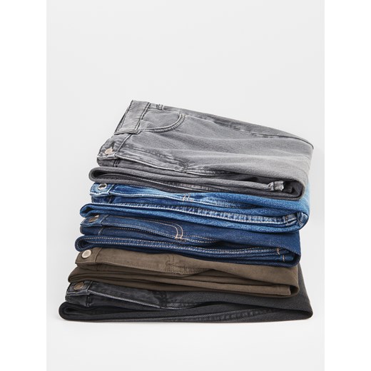 Reserved - Jeansy wide leg - brązowy ze sklepu Reserved w kategorii Jeansy damskie - zdjęcie 186430458