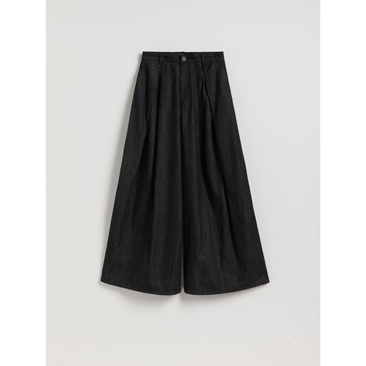 Reserved - Jeansy wide leg - szary ze sklepu Reserved w kategorii Jeansy damskie - zdjęcie 186430697