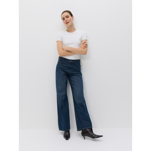 Reserved - Jeansy baggy fit - indigo jeans ze sklepu Reserved w kategorii Jeansy damskie - zdjęcie 186430987