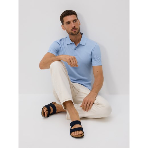 Reserved - Koszulka polo regular - jasnoniebieski Reserved XXL Reserved okazyjna cena