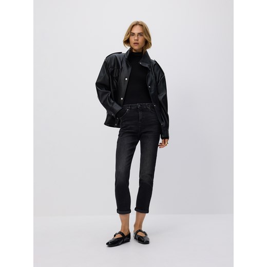 Reserved - Jeansy boyfriend slim - szary ze sklepu Reserved w kategorii Jeansy damskie - zdjęcie 186431295