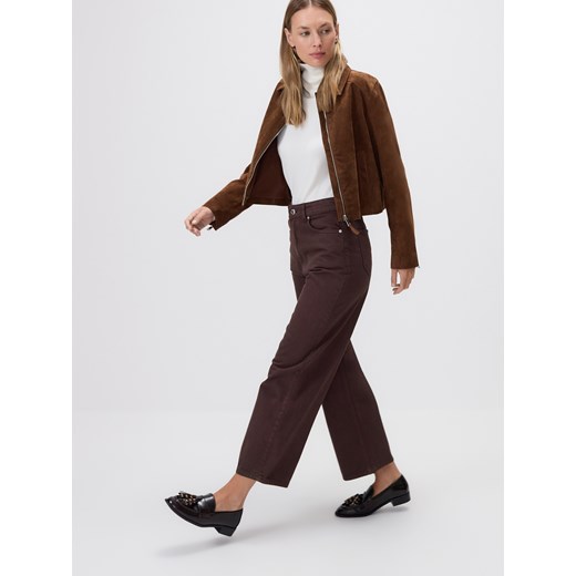 Reserved - Jeansy culotte - dark grey jeans ze sklepu Reserved w kategorii Jeansy damskie - zdjęcie 186431378
