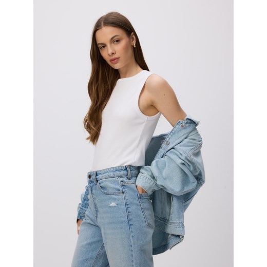 Reserved - Jeansy mom fit - niebieski ze sklepu Reserved w kategorii Jeansy damskie - zdjęcie 186431457