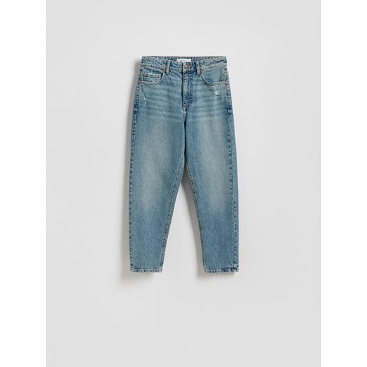 Reserved - Jeansy mom fit - niebieski ze sklepu Reserved w kategorii Jeansy damskie - zdjęcie 186431466