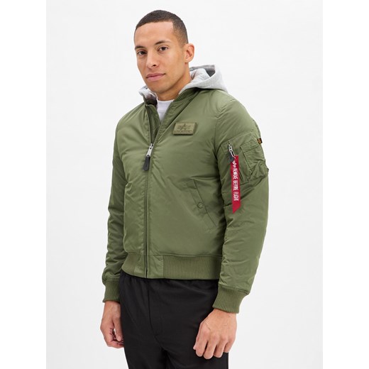Alpha Industries Męska kurtka bomberka - MA-1 Two Tone Hood Mężczyźni Sztuczne włókno trzcinowy jednolity ze sklepu vangraaf w kategorii Bluzy męskie - zdjęcie 186432505