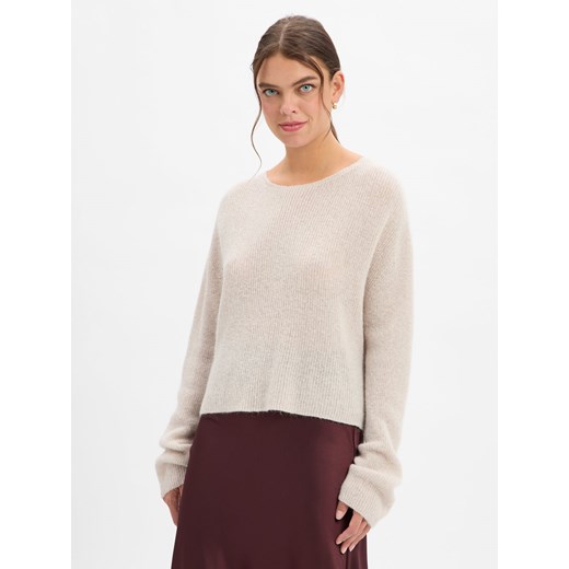Drykorn Damski sweter z dzianiny z alpaką - Imeny Kobiety Wełna brązowy marmurkowy ze sklepu vangraaf w kategorii Swetry damskie - zdjęcie 186432525