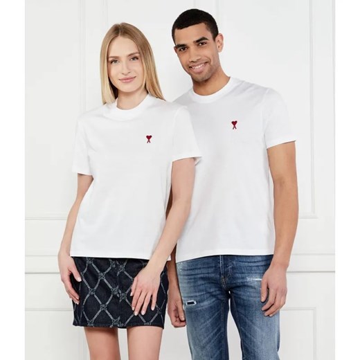 AMI Paris T-shirt | Regular Fit ze sklepu Gomez Fashion Store w kategorii T-shirty męskie - zdjęcie 186432585