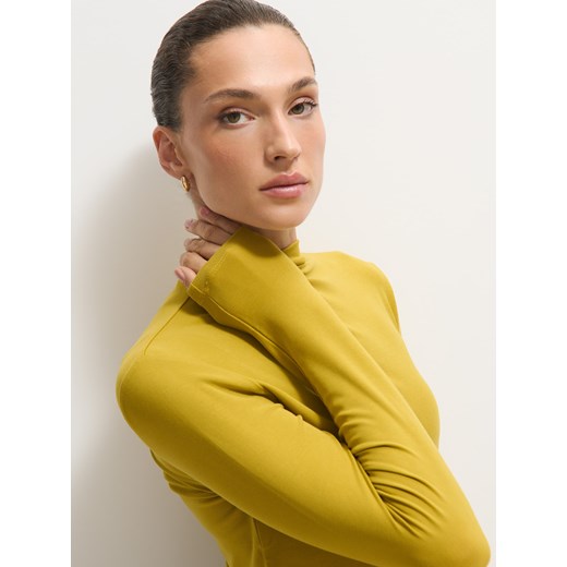 Mohito - Bluzka z lyocellem - oliwkowy Mohito XL Mohito