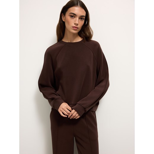 Mohito - Brązowa bluza z modalem - brązowy Mohito L Mohito