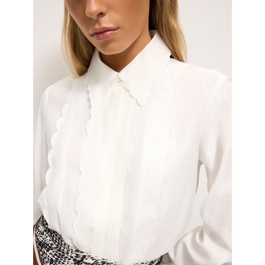 Mohito - Kremowa koszula z modalem - kremowy Mohito 42 Mohito