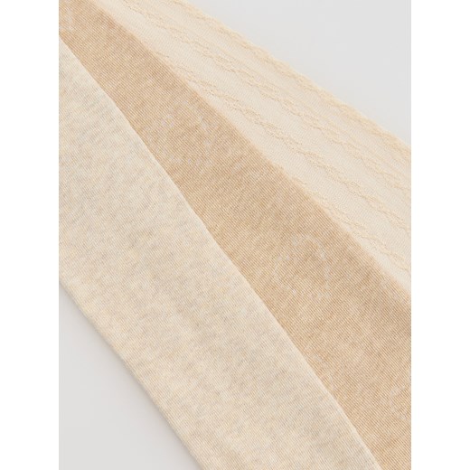 Reserved - Bawełniane rajstopy 3 pack - kremowy Reserved 146/152 (10-11 lat) Reserved