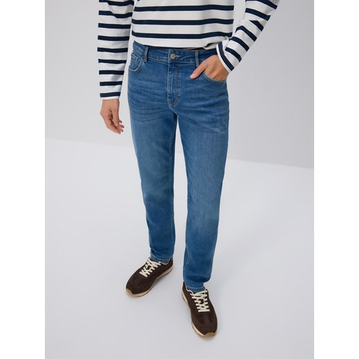 Reserved - Jeansy slim fit - niebieski ze sklepu Reserved w kategorii Jeansy męskie - zdjęcie 186434789
