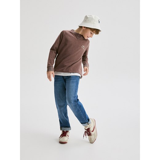 Reserved - Elastyczne jeansy carrot - niebieski ze sklepu Reserved w kategorii Spodnie chłopięce - zdjęcie 186434948