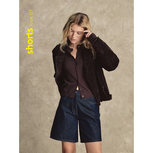 Reserved - Jeansowe bermudy - granatowy ze sklepu Reserved w kategorii Szorty - zdjęcie 186435165