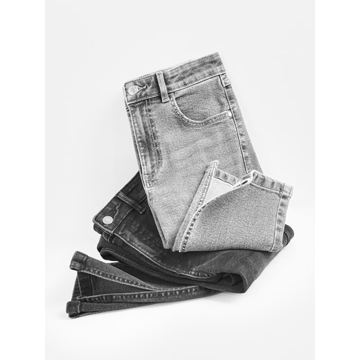 Reserved - Jeansy slim fit z rozcięciem - czarny ze sklepu Reserved w kategorii Jeansy damskie - zdjęcie 186435229