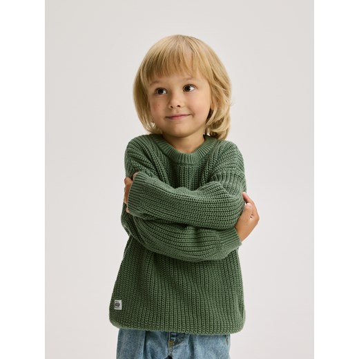 Reserved - Sweter oversize - ciemnobrązowy ze sklepu Reserved w kategorii Swetry chłopięce - zdjęcie 186435239