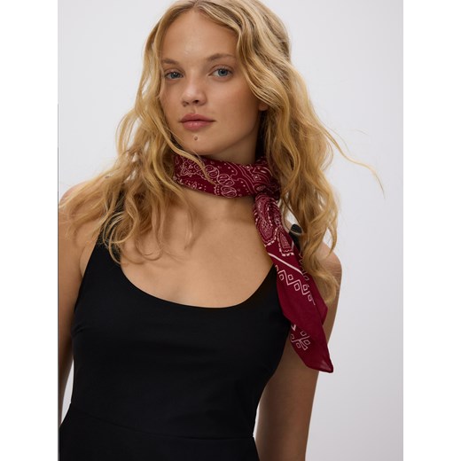 Reserved - Wzorzysta bandana - mahoniowy ze sklepu Reserved w kategorii Szaliki i chusty damskie - zdjęcie 186435636