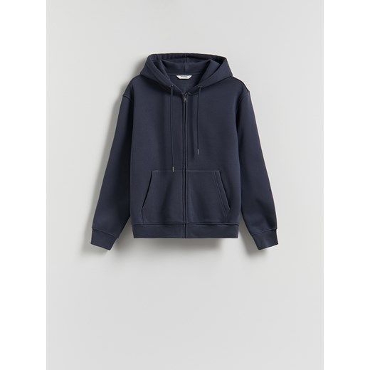 Reserved - Bluza z kapturem - granatowy ze sklepu Reserved w kategorii Bluzy męskie - zdjęcie 186435729