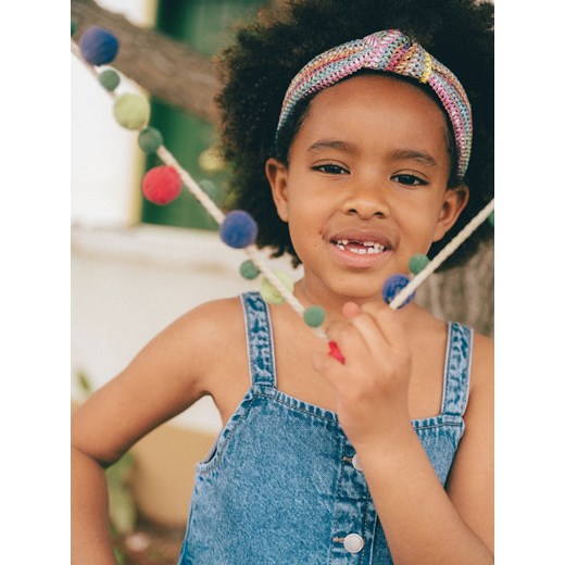 Reserved - Jeansowy top z falbaną - niebieski ze sklepu Reserved w kategorii Bluzki dziewczęce - zdjęcie 186435775