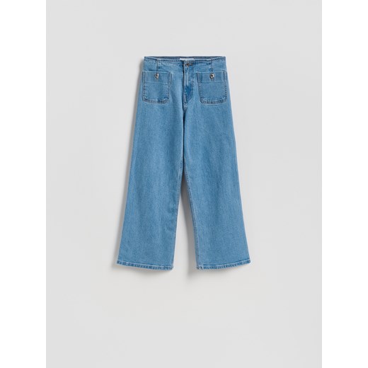 Reserved - Jeansy culotte - niebieski ze sklepu Reserved w kategorii Jeansy damskie - zdjęcie 186436018