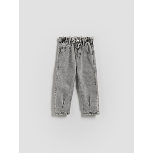 Reserved - Jeansy baggy - jasnoszary ze sklepu Reserved w kategorii Spodnie dziewczęce - zdjęcie 186436105