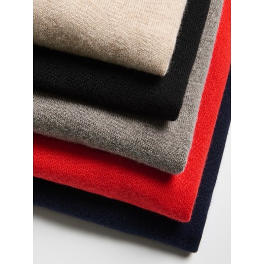 Reserved - Wełniany sweter z dodatkiem kaszmiru - granatowy ze sklepu Reserved w kategorii Swetry damskie - zdjęcie 186436829