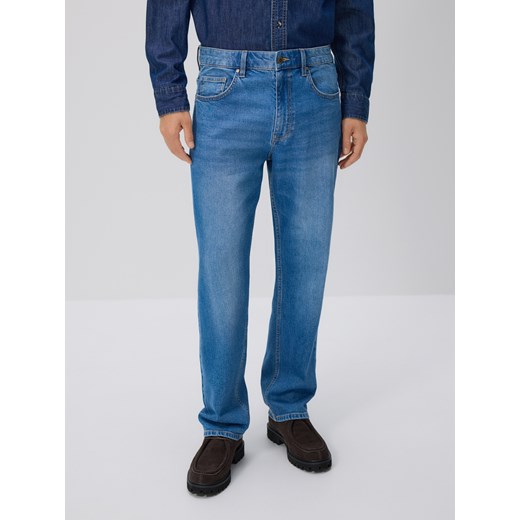 Reserved - Jeansy straight fit - niebieski ze sklepu Reserved w kategorii Jeansy męskie - zdjęcie 186436845