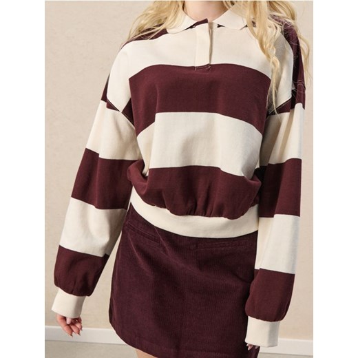 Sinsay - Bluza polo w paski - wielobarwny ze sklepu Sinsay w kategorii Bluzy damskie - zdjęcie 186437876