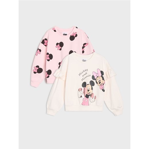 Sinsay - Bluzy 2 pack Minnie Mouse - kremowy ze sklepu Sinsay w kategorii Bluzy dziewczęce - zdjęcie 186437936