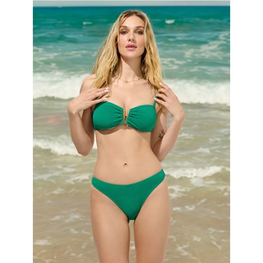 Sinsay - Góra od bikini - zielony ze sklepu Sinsay w kategorii Stroje kąpielowe - zdjęcie 186438038