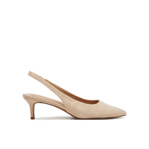 LAUREN RALPH LAUREN Czółenka 802959263004 Beżowy ze sklepu MODIVO w kategorii Sandały damskie - zdjęcie 186438496